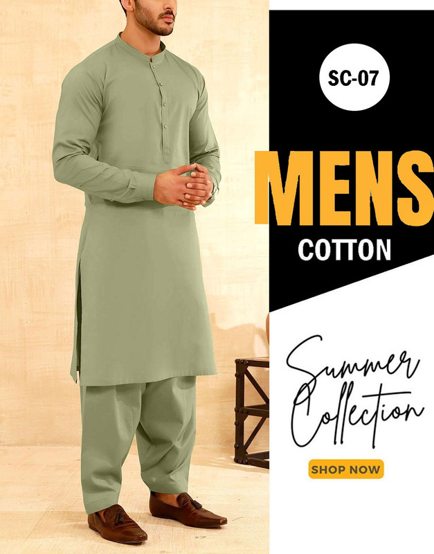 IB Swiss Fashion Men’s Unstitched Shalwar Kameez – Premium Soft Egyptian Cotton Fabric | Summer Wear Pakistan